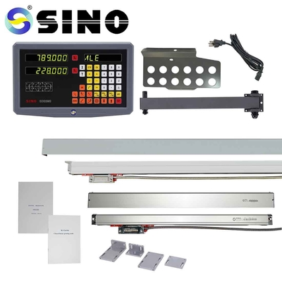 2 محاور LED آلة طحن كبيرة DRO Kits TTL Signal Grating Rulers