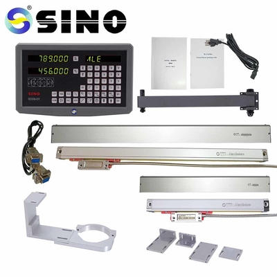 Two Axes Manual DRO For Lathe Machine 1 Micron Linear Scales