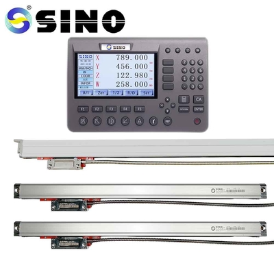 3 μηχανή άλεσης μετάλλων LCD άξονα DRO με το γραμμικό κυβερνήτη 0.005mm
